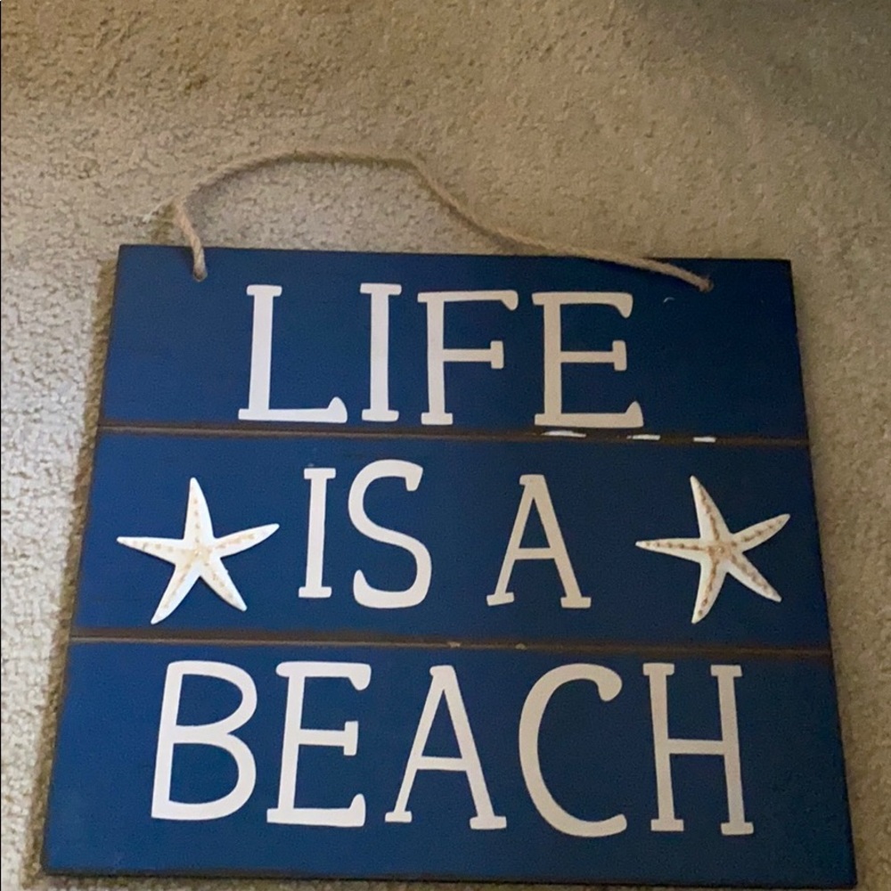Life is a beach sign